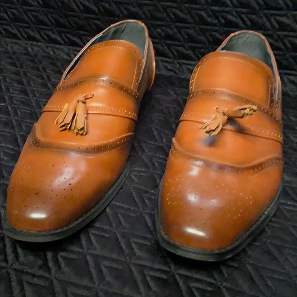 Leather loafers